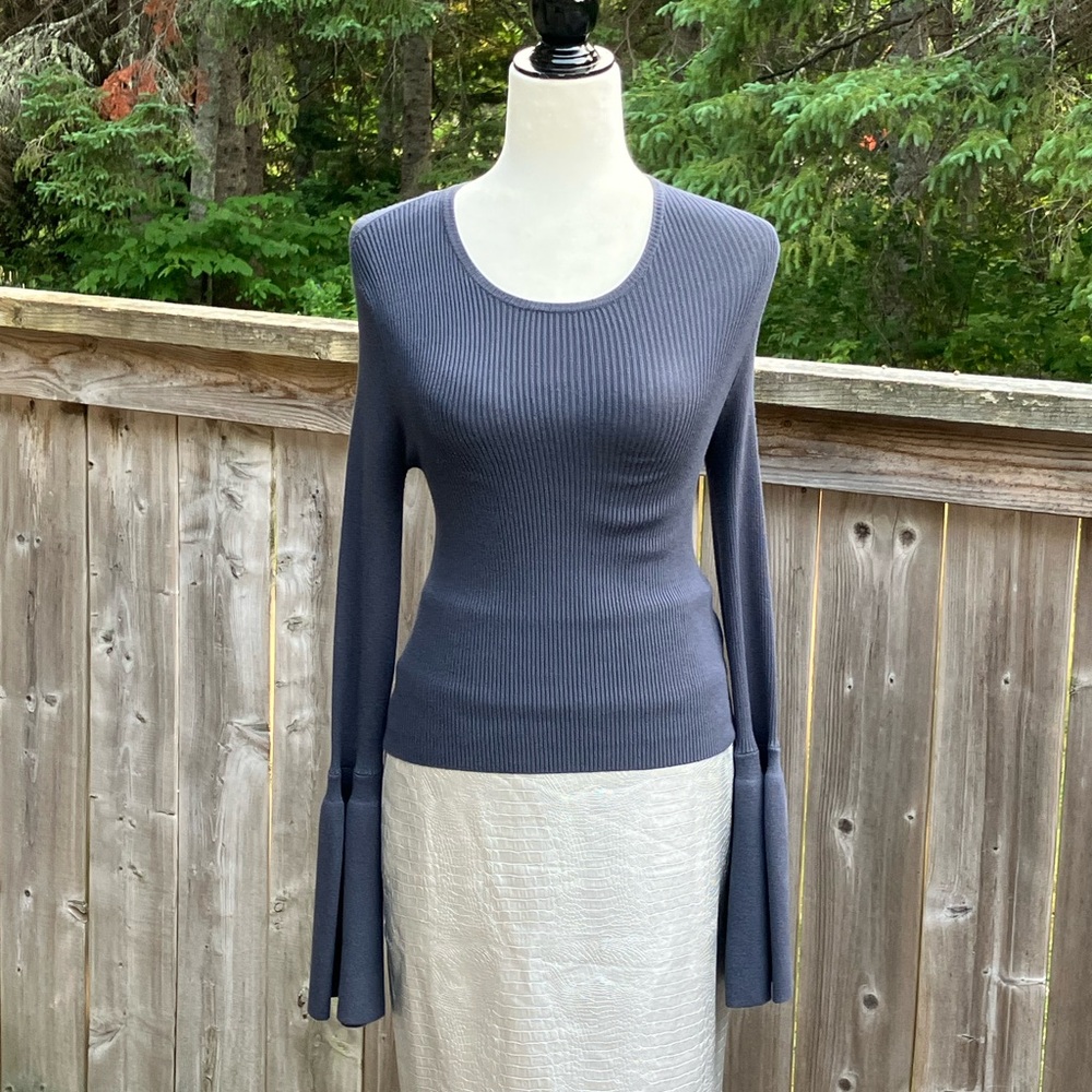Guess by Marciano Elegant Blue-ish Ribbed Sweater